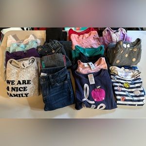 Bundle #1 - Size 4T girls various styles (fall, summer and winter lot)
